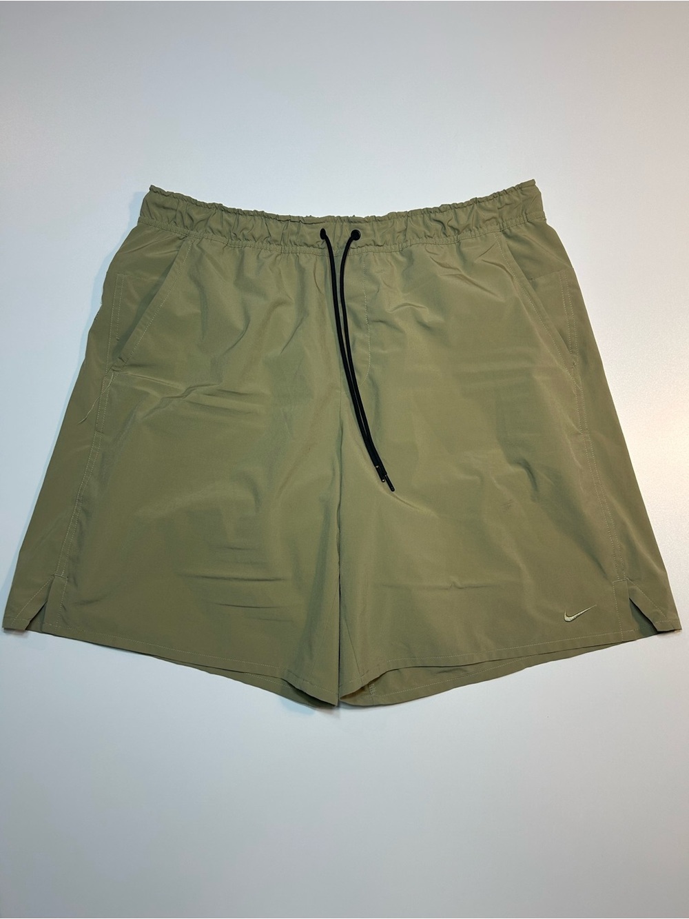 Nike Dri-FIT Form Unlined Training Shorts Neutral Khaki Olive Green Men's